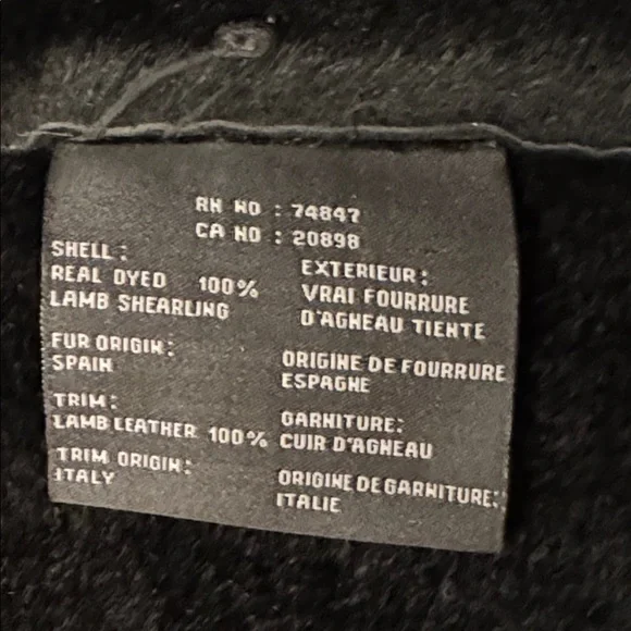 Andrew Marc- Women's Black Shearling Leather Belted Coat/EUC/Size S - Picture 9 of 15